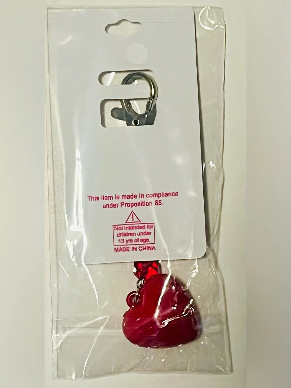 LOVE Red Heart Keychain